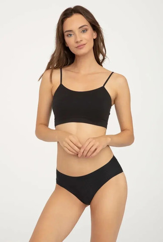 תחתון ביקיני נושם WINDY ULTRA COMFORT ,שחור