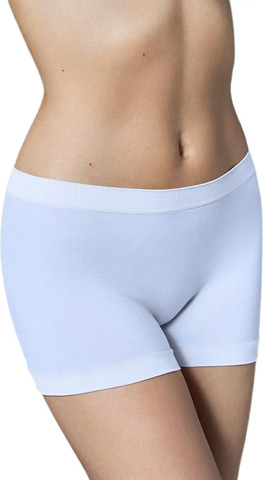 תחתון בוקסר ללא תפר SHORT VIKI ,לבן