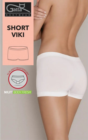 תחתון בוקסר ללא תפר SHORT VIKI ,לבן