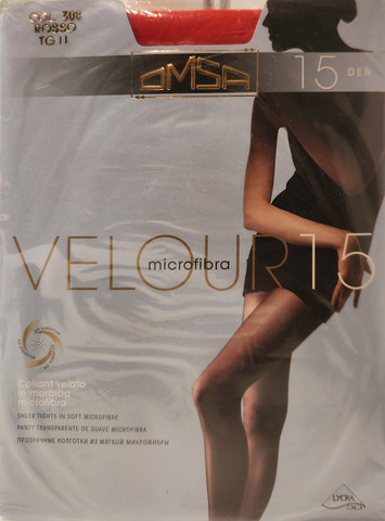 גרביון קלאסי דק 15 דנייר VELOUR ,אדום
