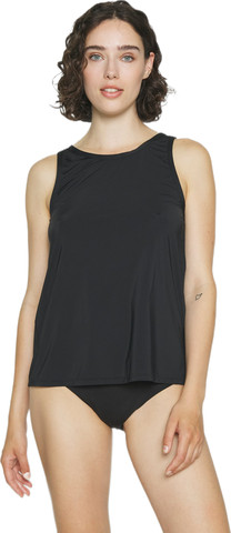 טופ | גופיית סאטן לנשים של סלוגי | גזרה רחבה |  HAPPY MICRO TANK TOP ,שחור