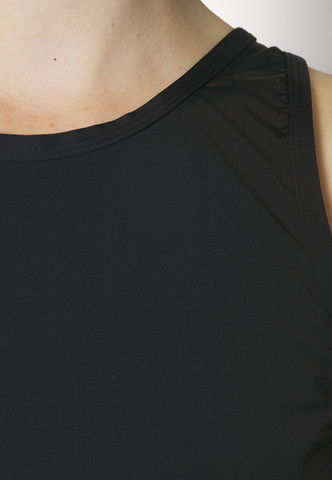 טופ | גופיית סאטן לנשים של סלוגי | גזרה רחבה |  HAPPY MICRO TANK TOP ,שחור