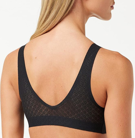 גוזיית ברלט של סלוגי | ללא עצם עם ריפוד נשלף | ZERO FEEL LACE BRALETTE ,שחור