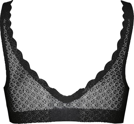 גוזיית ברלט של סלוגי | ללא עצם עם ריפוד נשלף | ZERO FEEL LACE BRALETTE ,שחור