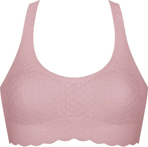 חזייה ברלט של סלוגי | חזייה עם ריפוד דק נשלף | ZERO FEEL LACE TOP ,CAPPUCCINO