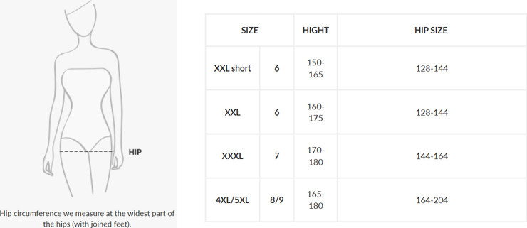 גרביון חלק למידות גדולות 20 דנייר Microfibre Plus Size ,שחור