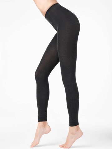 טייץ מויסקוזה וקשמיר 250 דנייר CASHMERE LEGGINGS ,שחור