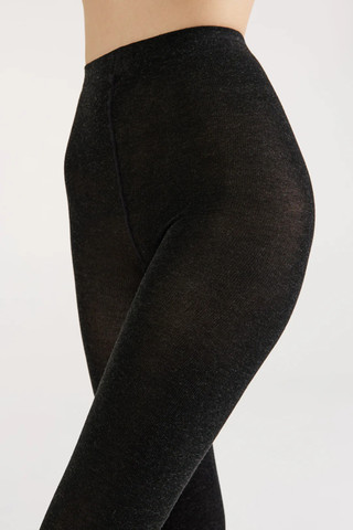 טייץ מויסקוזה וקשמיר 250 דנייר CASHMERE LEGGINGS ,שחור