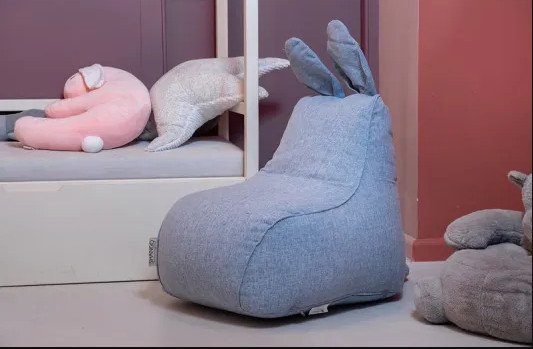 פוף ארנב לילדים דגם Bambini גוון ג'ינס