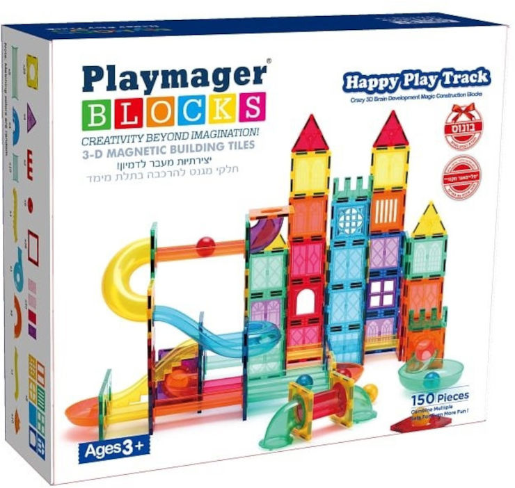 הרכבת מגנטים בתלת מימד דגם לונה פארק 150 חלקים