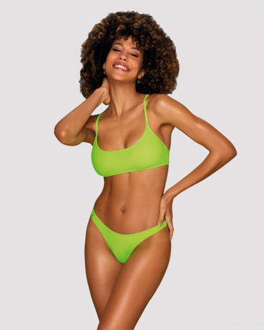 סט בגד ים ביקיני  MEXICO BEACH ,ACID GREEN