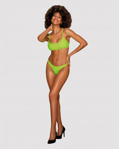 סט בגד ים ביקיני  MEXICO BEACH ,ACID GREEN