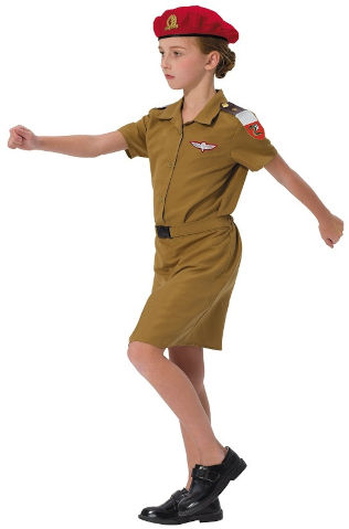תחפושות לפורים חיילת צנחנים חצאית