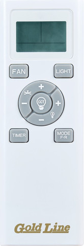 מאוורר תקרה לפרגולות 60" כולל שלט ותאורת LED משתנה Gold Line גולד ליין טורבו הוריקן ATL-8060 לבן