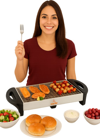 מנגל חשמלי נירוסטה TURBO GRILL