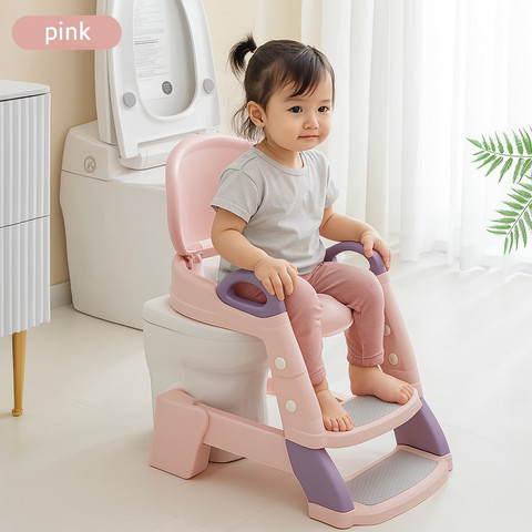 סיר גמילה מתקפל עם מדרגות – פתרון מושלם לתהליך הגמילה - ורוד