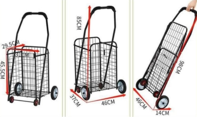 עגלת קניות מתקפלת RollEasy Pro