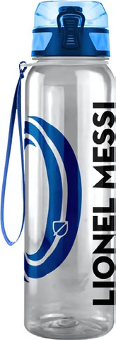 סט חזרה לבית ספר מסי MESSI כחול - תיק גב חצי אורטופדי, קלמר שני תאים ובקבוק עם פקק חכם