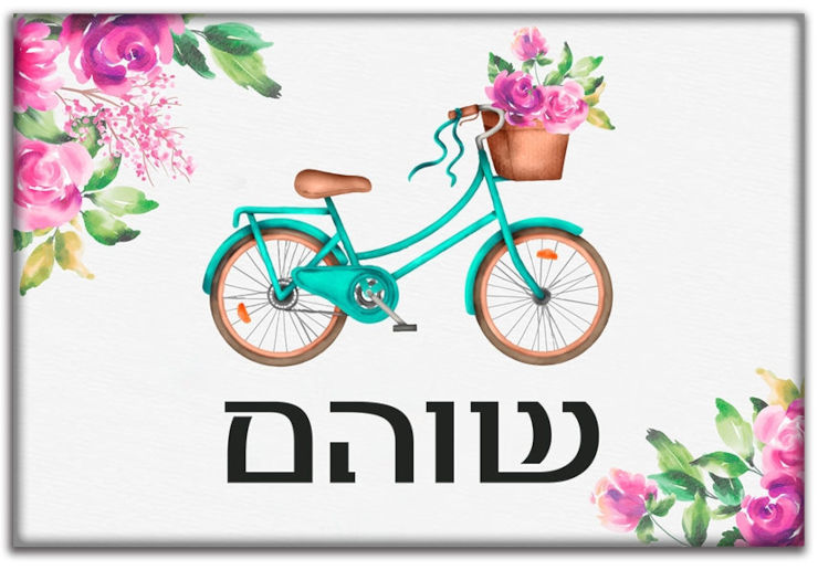 שלט מגנטי גדול לדלת הבית