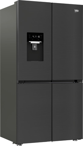 מקרר מקפיא תחתון נירוסטה מושחרת RCNE365XBR BEKO