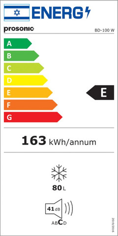 מקפיא 3 תאים BD-100 W DE-FROST לבן prosonic