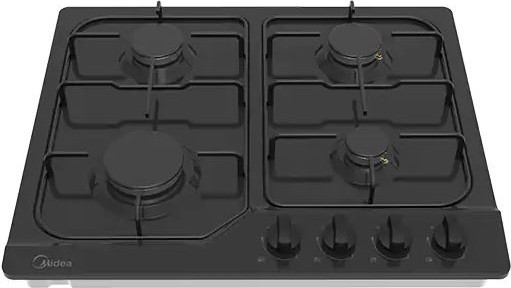 כיריים גז 4 להבות שחורות דגם (60SJ401(B מידאה MIDEA