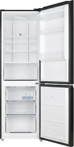 מקרר מקפיא תחתון NO FROST זכוכית שחורה Peerless BCD-310W-GV B INV