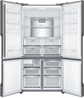 מקרר 4 דלתות 572 ליטר נירוסטה Electrolux EQE5609SA No Frost