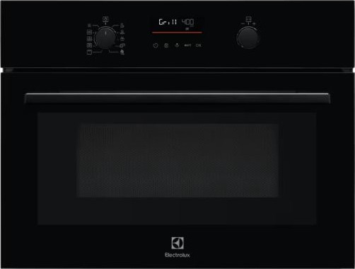 מיקרוגל משולב גריל בנוי 45 ס"מ שחור Electrolux EVK6E46Z