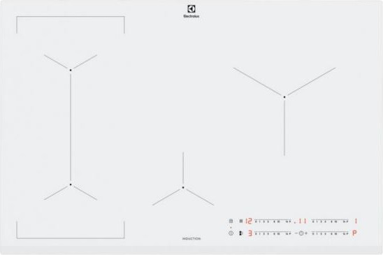 כיריים 80 ס"מ  אינדוקציה לבן Electrolux EIV83443BW