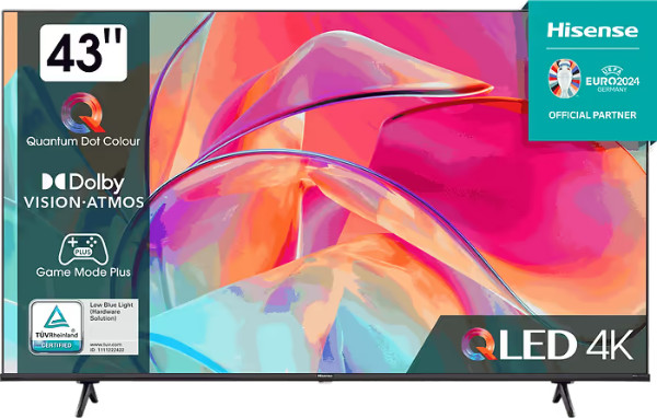 טלוויזיה "43 Hisense QLED VIDDA 6 43E7KQ
