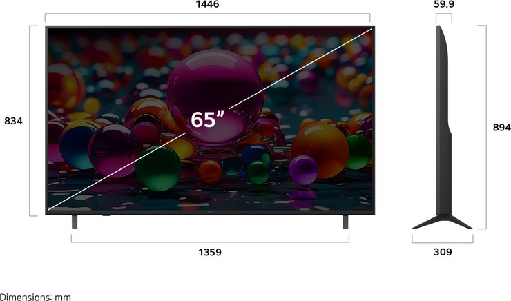 טלוויזיה "65 LG LED 65UA85006LA SMART