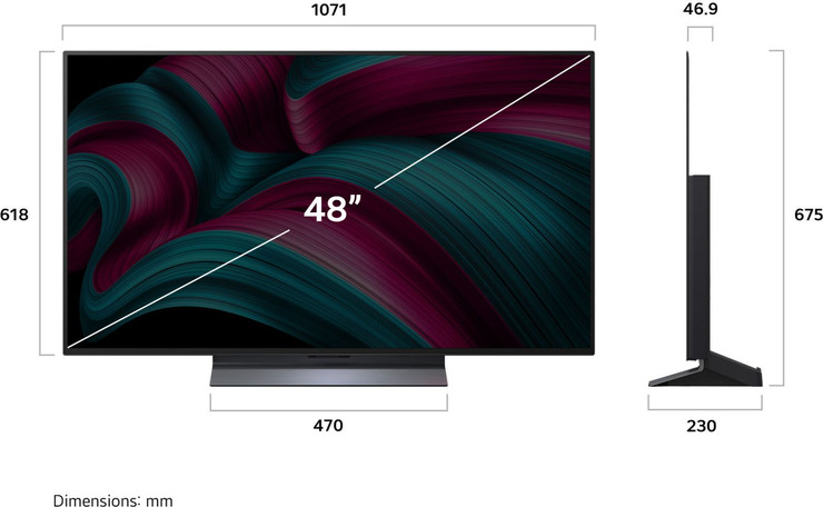 טלוויזיה "48 LG OLED SMART OLED48C56LA