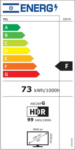 טלוויזיה חכמה QLED 55" 55P7K TCL