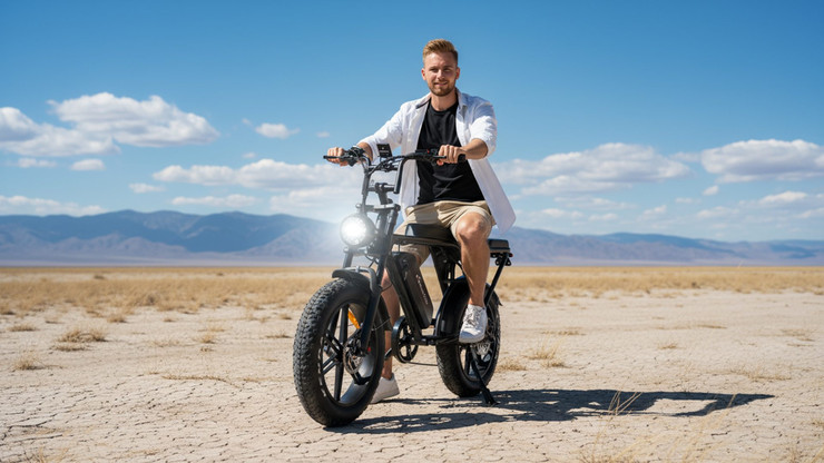 אופניים חשמליים  48V/15A סמארט שחור V8 smart bike