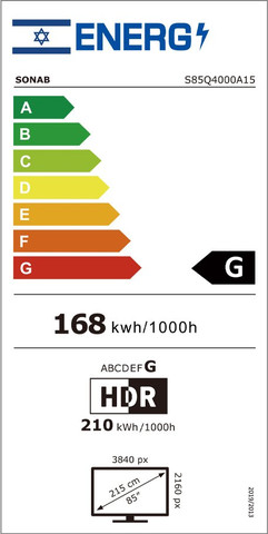 טלוויזיה "85 SONAB S85Q4000A15 4K QLED SMART