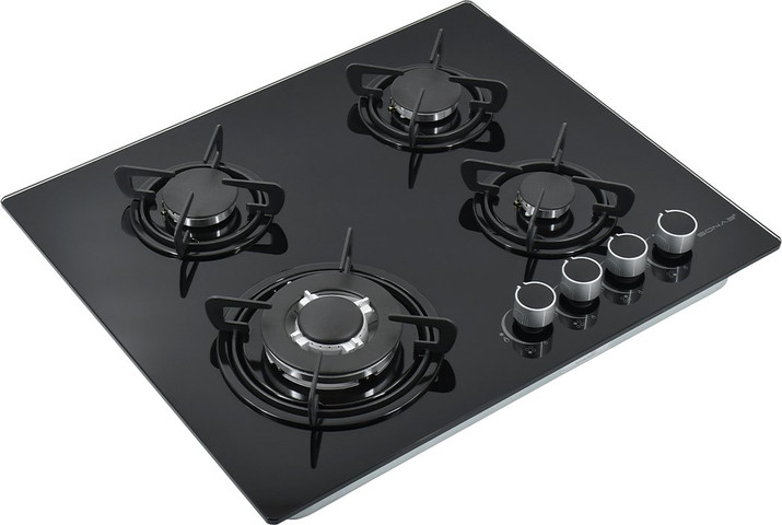 כיריים גז 4 להבות זכוכית שחור SONAB SN-404 GB