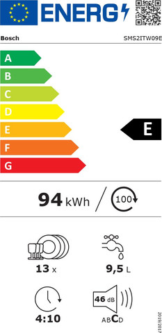 מדיח כלים 60 ס"מ SMS2ITW09E לבן BOSCH