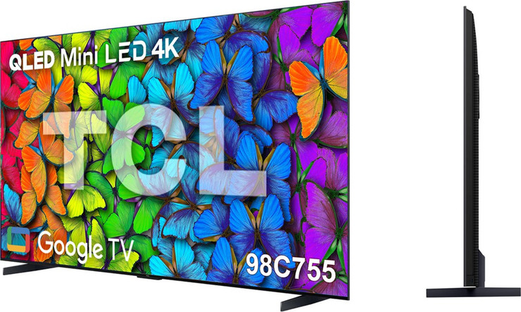 QLED Mini LED 4K, Google TV 98C755 טיסיאל מסך '98