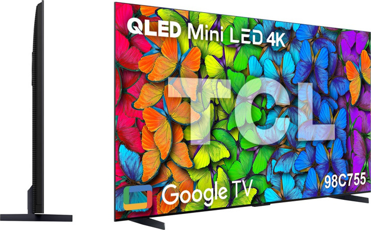 QLED Mini LED 4K, Google TV 98C755 טיסיאל מסך '98