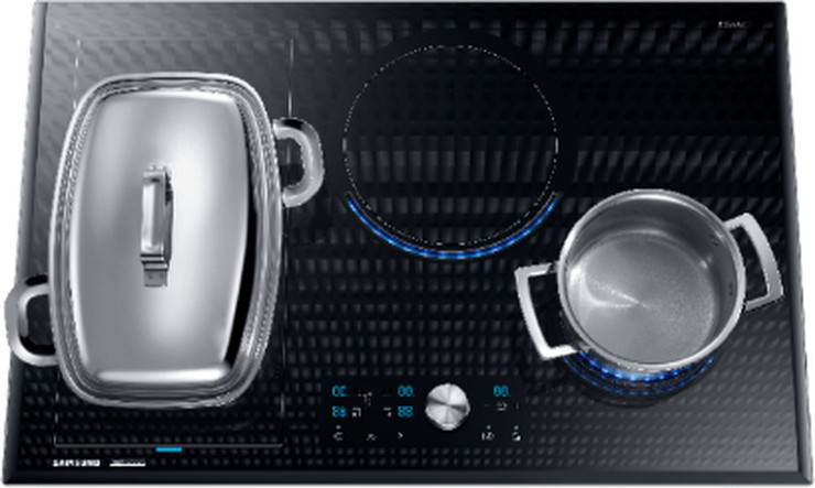 כיריים אינדוקציה סליידר 4 להבות 80 ס”מ סמסונג Virtual Flame NZ84J9770EK