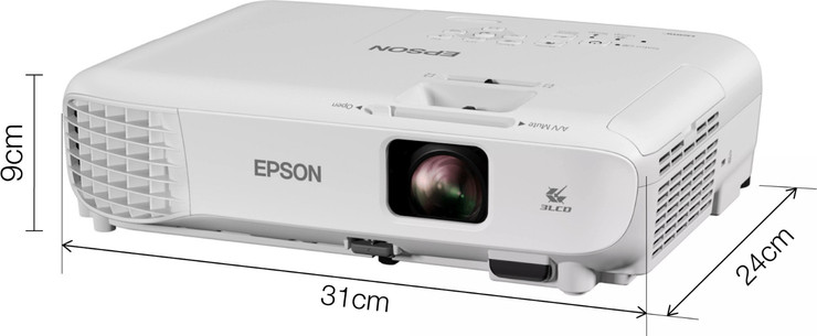מקרן HD READY עוצמת הארה 3700 לומנס אפסון EB-W06 EPSON