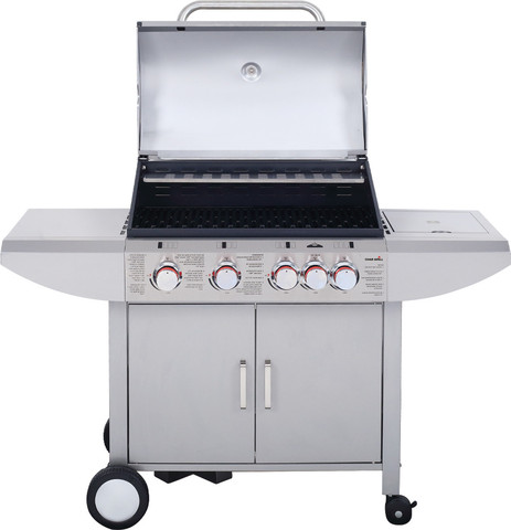 גריל גז 4 מבערים Char Grill + כירת צד KYQ-6SA נירוסטה