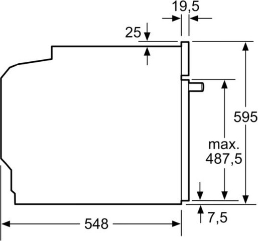 תנור בנוי פירוליטי שחור Siemens HB574ABR3F