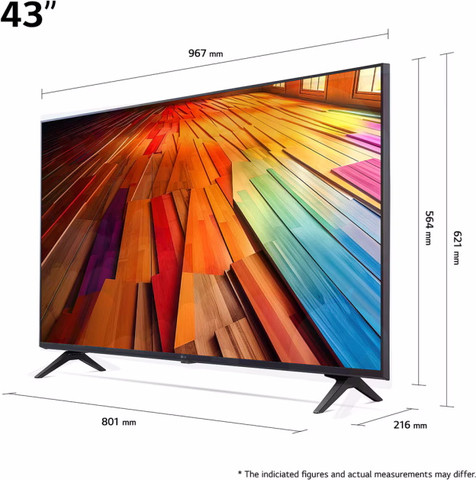 טלוויזיה חכמה  UHD 4K "43 דגם 43UT80006LA אל ג'י LG