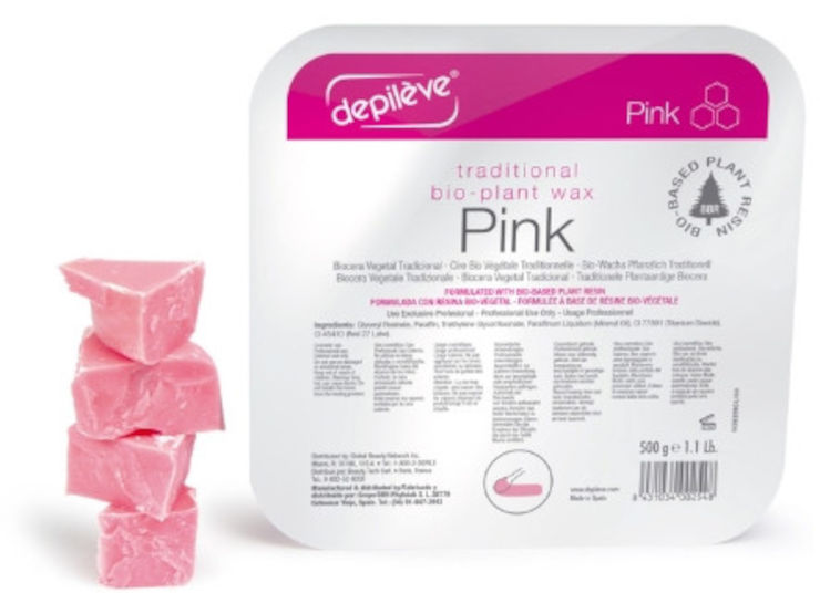 שעווה ורודה PINK מתקלפת במגש פלסטיק 1Kg דפילב