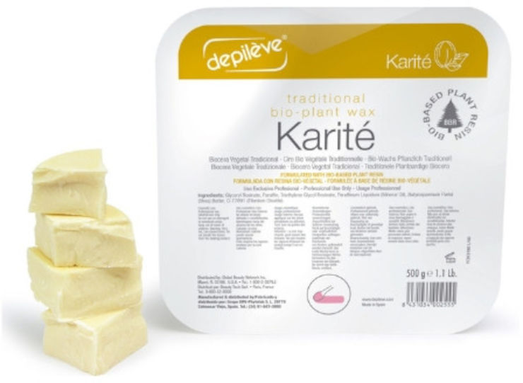 שעוות קריטה KARITE מתקלפת במגש פלסטיק 1Kg דפילב