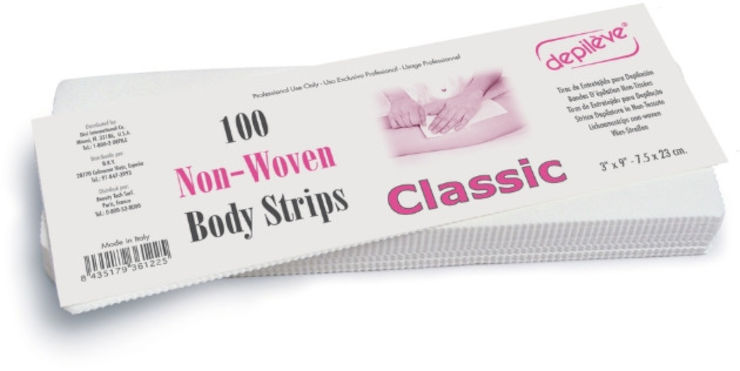 רצועות שעווה לגוף 100 יח׳ BODY STRIPS דפילב