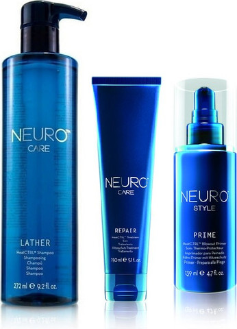 סט לתיקון ושמירה על השיער מפני חום NEURO פול מיטשל PAUL MITCHELL