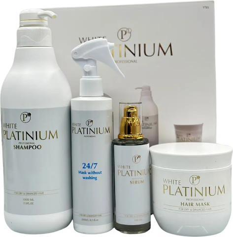 מארז שיקום לשיער 4 מוצרים וויאט פלטינום White Platinum